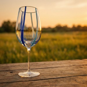 Verres à <span class=keywords><strong>vin</strong></span> rouge faits à la main, verres à <span class=keywords><strong>eau</strong></span> transparents à rayures, verres à pied long pour fêtes, mariages, bars à domicile - Product Image 1