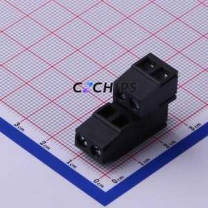 DB128B-5.08-2*2P-BK-S Screw Terminal Block Through hole Component (THT),P=5.08mm Connector 2x2P 5.08mm Black Through Hole - Product Image 1