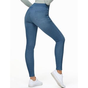 FOXA Jeggings taille haute pour femme, extensibles, effet ventre plat, coupe skinny, avec poches - Product Image 2