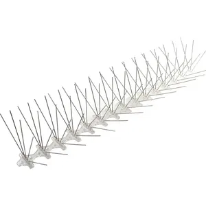 Hot Sales Wholesale Outdoors Bird Guard Bird Control Stainless Steel Anti Pigeon Gull Spikes Anti Bird Spikes