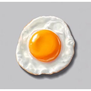Autocollant magnétique en résine pour réfrigérateur, série mini-aliments délicats, œuf frit, décoration de réfrigérateur, vente en gros - Product Image 1