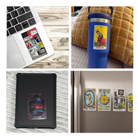 Lot d'autocollants vinyle ODM OEM en gros, thème Tarot et Astrologie, résistants à l'huile et à l'eau, découpés sur mesure pour l'emballage