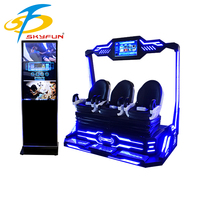 VR Game Machine 9D VR Theme Park Equipo de Cine de realidad virtual que funciona con monedas al aire libre para entretenimiento educativo para VR