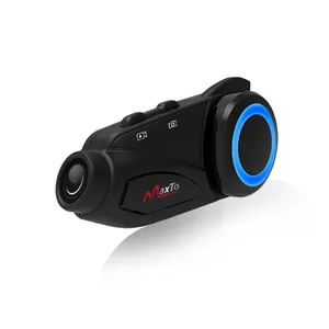 Maxto M3 motosiklet sürüş kaydedici kask Bluetooth kulaklık su geçirmez ve sallayarak All-in-one HD kamera