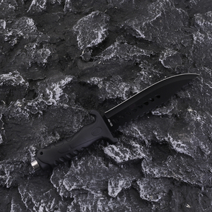 <span class=keywords><strong>Coltello</strong></span> da <span class=keywords><strong>Bushcraft</strong></span> da Caccia e Campeggio per Esterni in Offerta Speciale con Lunga Lama Fissa in Acciaio Inossidabile, Manico in Gomma, Fodero e Rompivetro (OEM) - Product Image 5
