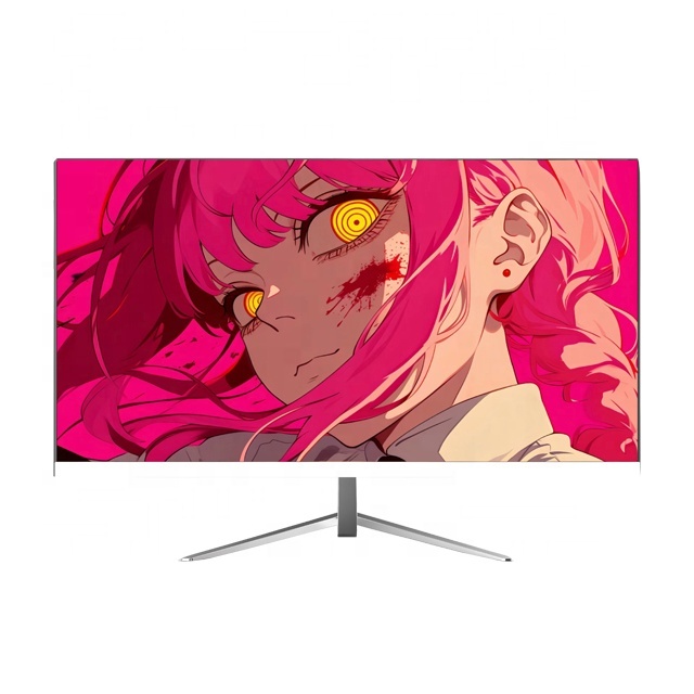 24-Inch Pink HDR IPS LED LCD Monitor 1080P 75Hz Wide Screen Desktop PC with DP Interface for Gaming Factory Price