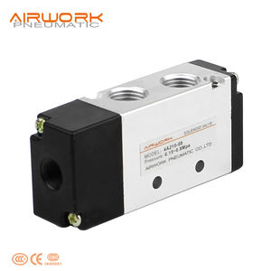 4M210 エアワークタイプ シングルコイル AC 220V/DC 24V アルミ合金ソレノイドエアバルブ OEM - Product Image 3