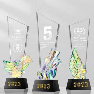 Crystal <b>Trophy</b> Laser <b>Engraved</b> Uv Printing Durable Business Gift Conference Award Commemorative Employee Recognition 2023 - Product Image 5