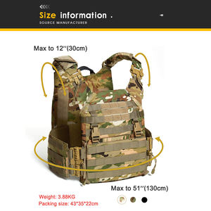 Chaleco Modular con Sistema Molle Compatible con Mochila Táctica de Asalto de 3 Días, Diseño Ajustable de Liberación Rápida para Entrenamiento al Aire Libre - Product Image 2