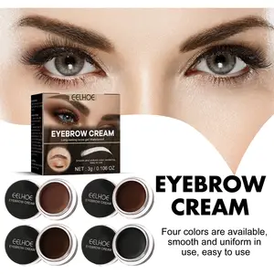 EELHOE Semi Permanent Eyelash Brow Dye Tint Kit 15 Minute Fast Long Lasting Waterproof Women Styling Gel Eyebrow Dye Brow Henna