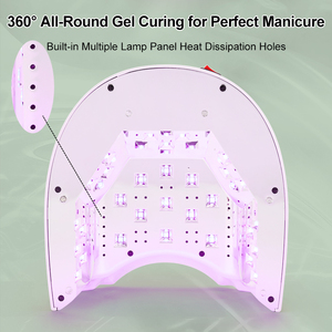 <span class=keywords><strong>Lampe</strong></span> à ongles LED UV sans fil rechargeable haute puissance 98W avec double port USB et double lumière rouge <span class=keywords><strong>pour</strong></span> séchage professionnel à domicile - Product Image 5