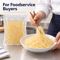 HALAL Konjac Pumpkin Spaghetti 270g Kantong Transparan 30 Bungkus Per Karton Umur Simpan 18 Bulan untuk Grosir, Eceran & Layanan Makanan