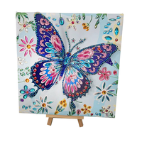 Kit de peinture diamant 3D créatif, peinture diamant 3D papillon, artisanat, jouet fait main pour enfants, cadeaux de vacances, décoration de la maison