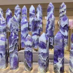 Cristal de Amatista de Alta Calidad, Cristal de Sueño, Artesanía de Cristal, Cuarzo Curativo, Torre de Amatista Chevron, Tendencia de Moda para el Hogar - Product Image 2