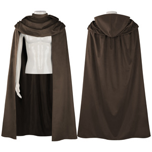 Nouvelle cape à capuche médiévale pour adulte, costume d'Halloween, cape <span class=keywords><strong>de</strong></span> cosplay rétro pour homme, chasseur, archer, cape fantaisie, châle - Product Image 4