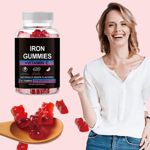 Integratore di Ferro OEM ODM per Adulti - Caramelle Gommose al Ferro ad Alta Potenza 18mg con Vitamina C, Supporto Energetico e per il Sangue, Miglioramento della Densità Ossea, Vegano, Non-OGM - Product Image 6