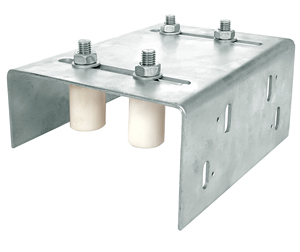 Guide de porte coulissante robuste, boîte de fixation, support tubulaire - Product Image 5