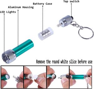 Khuyến Mại 5 LED Cầm Tay Mạnh Mẽ Đèn Pin Nhôm Hợp Kim <span class=keywords><strong>Mini</strong></span> Điện Tử Món Quà Ánh Sáng Keychain Đèn Pin Với Biểu Tượng Tùy Chỉnh - Product Image 5