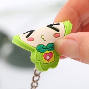 Yeni stiller karikatür yaratıcı amerikan futbolu cap kauçuk anahtarlık stokta özel 2D pvc yumuşak plastik anahtarlık - Product Image 6