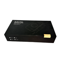 Cajas de Regalo de Lujo Personalizadas con Asa Negra, Tipo Concha, de Papel, con Logotipo Grabado, Empaque de Producto con Logotipo Personalizado de Lujo