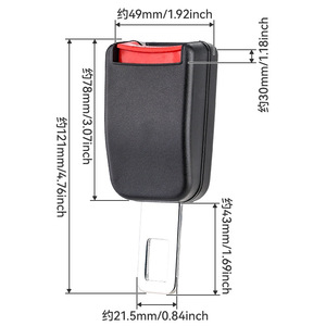 Clip para cinturón de seguridad de coche, conector de extensión para hebilla de cinturón de seguridad, producto de cierre para hebilla de cinturón de seguridad - Product Image 5