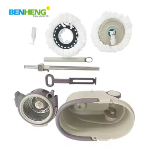 <span class=keywords><strong>Mopa</strong></span> Giratoria 360° de Acero para el Hogar con Cubeta de Plástico, <span class=keywords><strong>Mopa</strong></span> de Microfibra y Set de Cubeta para Limpieza de Pisos - Product Image 6