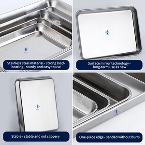 ถาดใส่เครื่องมือแพทย์ KSMED รุ่น Medical Portion square Tray ทำจากสแตนเลส 304 สำหรับศัลยกรรมกระดูก คุณภาพดีที่สุด ถาดปลอดเชื้อสำหรับใส่เครื่องมือสแตนเลส - Product Image 4