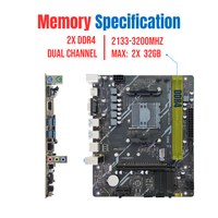 Nouvel ensemble combo carte mère PANDL B450 AM4 AMD Ryzen 7 1700 avec XMP 2X DDR4 DIMM M.2 NVME GEN3X4 SATA3.0 USB3.0