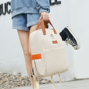 <b>Simple</b> Custom Women <b>Backpack</b> Teenagers Students Polyester Lining Zipper Closure Travel - Product Image 2