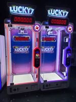 Joyplay Lucky 7 Machine à prix, Machine de défi de comptage de temps, Jeux à monnayeur, Machine distributrice de jouets poupées géantes