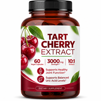 Complément Alimentaire en Capsules Véganes d'Extrait de Cerise Tartre 10:1 OEM, 60 Capsules