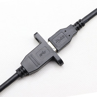 Kabel USB 2.0 3.0 Male to Female Ekstensi Data Pengisian Cepat 0.4M