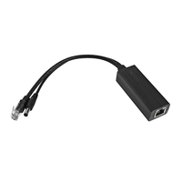 Divisor POE Gigabit 48V 12V2A, Adaptador Ethernet de Red Estándar, Monitor de Energía PoE para Cámaras IP CCTV, Accesorios de Vigilancia