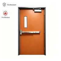 Porte industrielle coupe-feu en acier à ouverture latérale, certification de résistance au feu réglable, couleur personnalisée, garantie 3 ans, design moderne