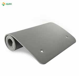 Tapete de Yoga Huayi Negro de TPE, Tapete de Yoga al por Mayor con Orificio para Colgar, Soporte de Pared, Capa Sencilla, Ligero - Product Image 1