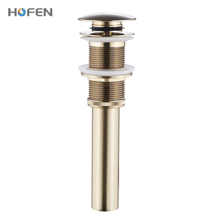 Pop up Chrome đánh bóng xoay bồn rửa cống chất thải bấm vào Clack Brass tràn nhà vệ sinh lưu vực drainer cho phòng tắm - Product Image 4