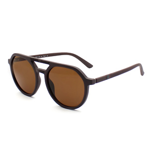 New Vintage Oversized Retro Round Polarized UV400 Sun Glasses Female Shades Custom Logo Designer Fashion Women Sunglasses Men - Product Image 5