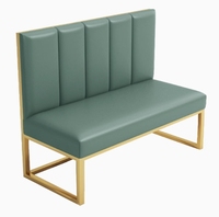 Ensemble Table et Chaises Luxe Léger pour Salon de Thé, Restaurant et Café, Canapé Banquette sur Mesure à Pieds en Fer
