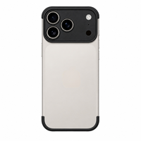 Funda Protectora para Teléfono con Sensación de Teléfono Desnudo para iPhone 14 15 16 17 Pro Max, Carcasa de Lujo con Sensación de Teléfono Desnudo y Antiamarilleo