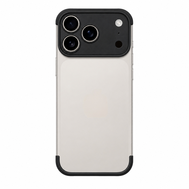 Bare Phone Feel Corner Pad Phone Case for iPhone 14 15 16 17promax, Luxury Shell With Bare Phone Feel and Anti-yellowing