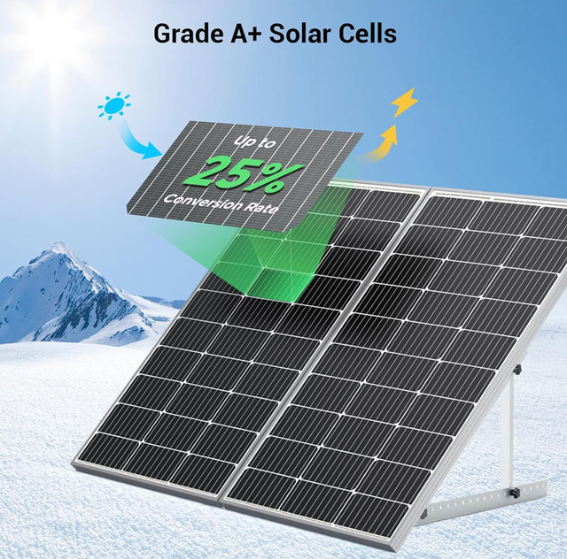 160w 12V 320Ah Solar Panel with Bracket and LiFePO4 Battery for the Solar Security System Power Supplier From China Factory