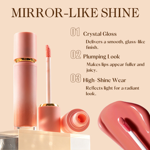 Gloss à lèvres hydratant au beurre de karité avec tube luxueux pour filles, brillance longue durée, gloss à lèvres à la <span class=keywords><strong>vitamine</strong></span> E - Product Image 2