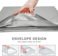 Taie d'Oreiller Satin Soie Super Douce Imprimée Logo Personnalisé, 100% Polyester