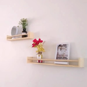 Wooden <b>Wall</b>-<b>Mounted</b> Storage Rack 33x15x85cm Rectangle Living Room Organization <b>Shelf</b> - Product Image 3