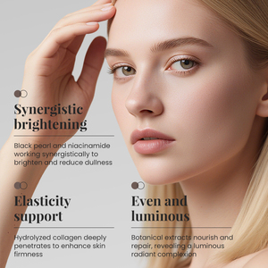 KORMESIC 35ml Cosmetici Private Label Maschera Viso Coreana Sbiancante al Collagene e Perla <span class=keywords><strong>Nera</strong></span> in Foglio di Cristallo per la Cura della Pelle - Product Image 3