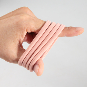 Bán buôn dày liền mạch quan hệ tóc đuôi ngựa chủ sở hữu phụ kiện tóc không có thiệt hại mềm Nylon co giãn ban nhạc cao su elastics - Product Image 6