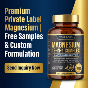 Suplemento <span class=keywords><strong>de</strong></span> <span class=keywords><strong>Magnesio</strong></span> Complexe <span class=keywords><strong>De</strong></span> Nutribrain OEM, Complejo <span class=keywords><strong>de</strong></span> <span class=keywords><strong>Magnesio</strong></span> 12 en 1, Suplemento Dietético para la Relajación Muscular y el Apoyo al Sueño - Product Image 6