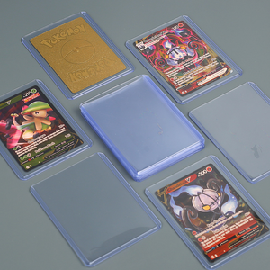 Protège-cartes rigides en PVC transparent 3"x4", épaisseur 1 mm avec fermeture à clip – pour baseball, football, basketball, hockey et plus encore - Product Image 5