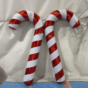 Giáng sinh <span class=keywords><strong>Inflatable</strong></span> kẹo mía kim loại gương Balls giáng sinh Đảng tổ chức sự kiện trang trí - Product Image 1