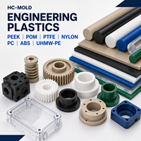 Fabricant de composants en plastique d'ingénierie sur mesure, usinage CNC de précision, PEEK, POM, Nylon, PTFE, ABS